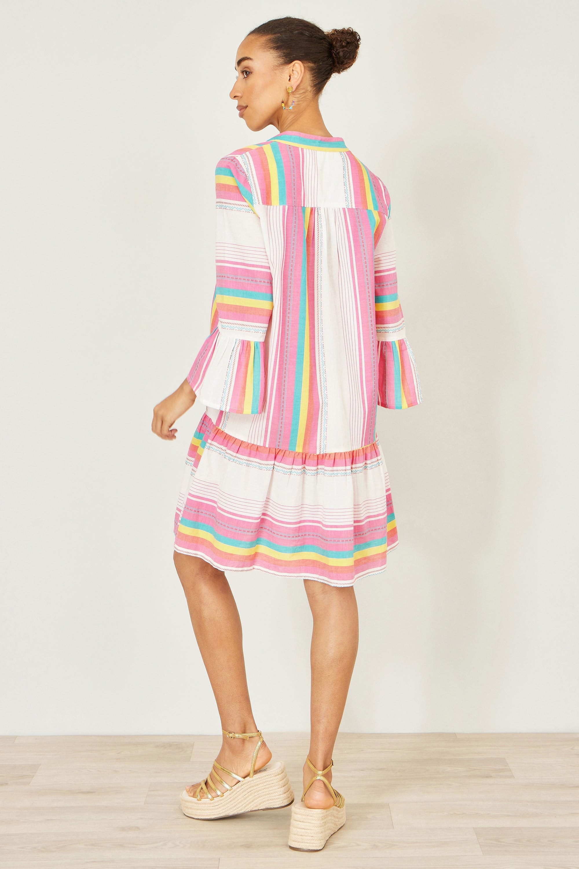 Multicolour Cotton Stripe Tunic