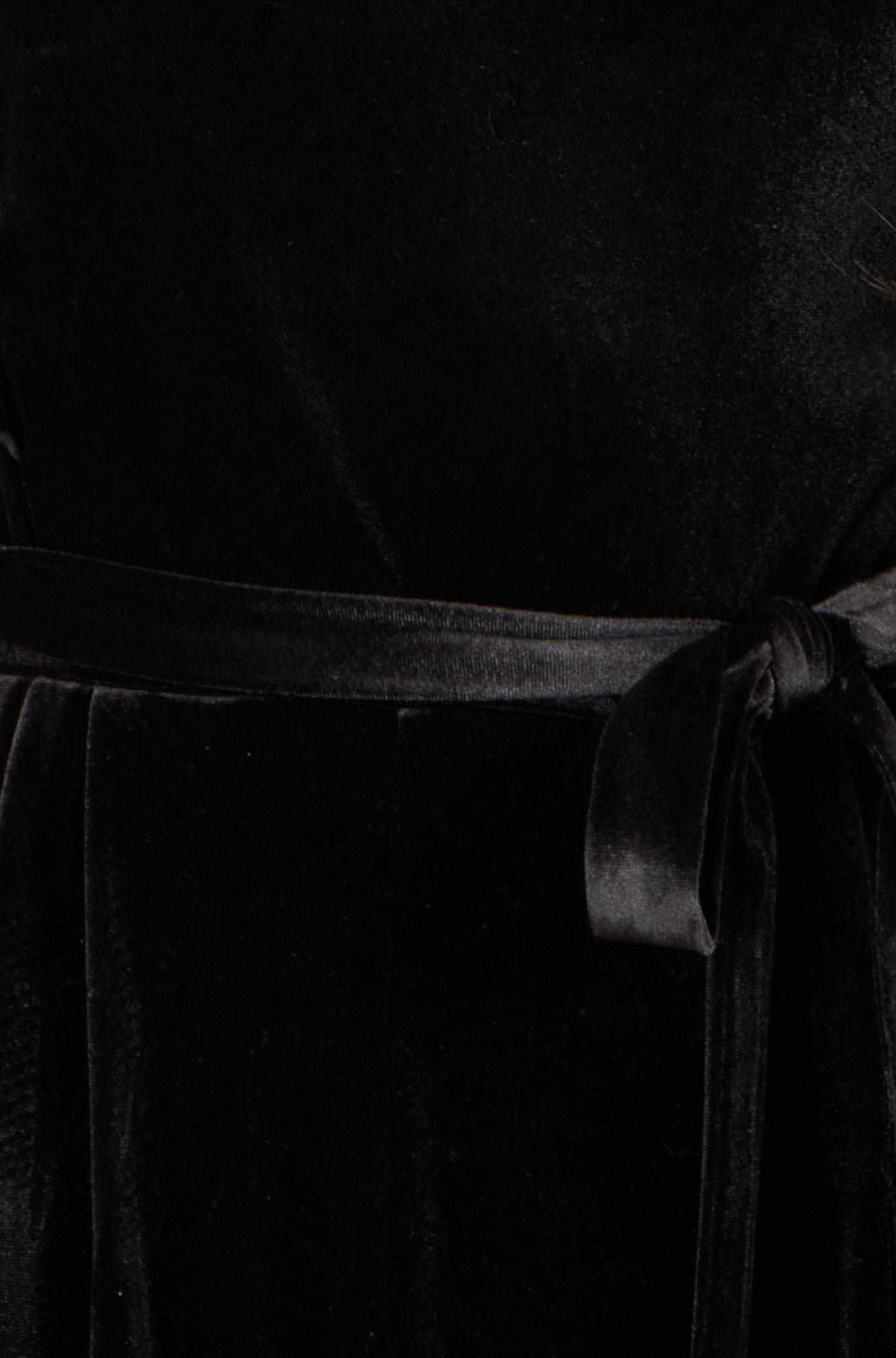 Black One Shoulder Velvet Jumpsuit