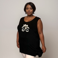 BLACK CHERRY BOW SLEEVELESS VEST