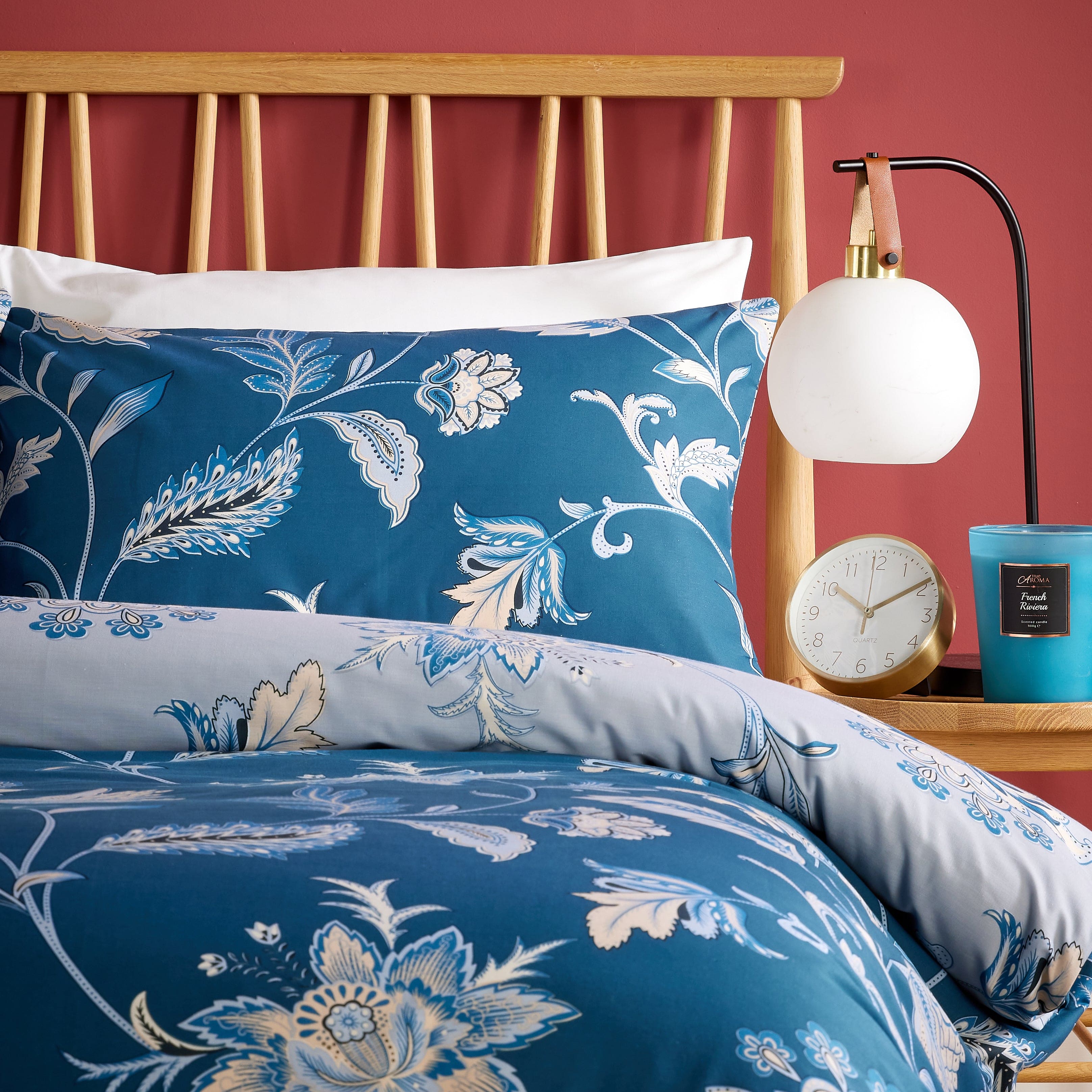 Shimla Duvet Cover Set Easy Care Reversible Quilt Cover With Pillowcases