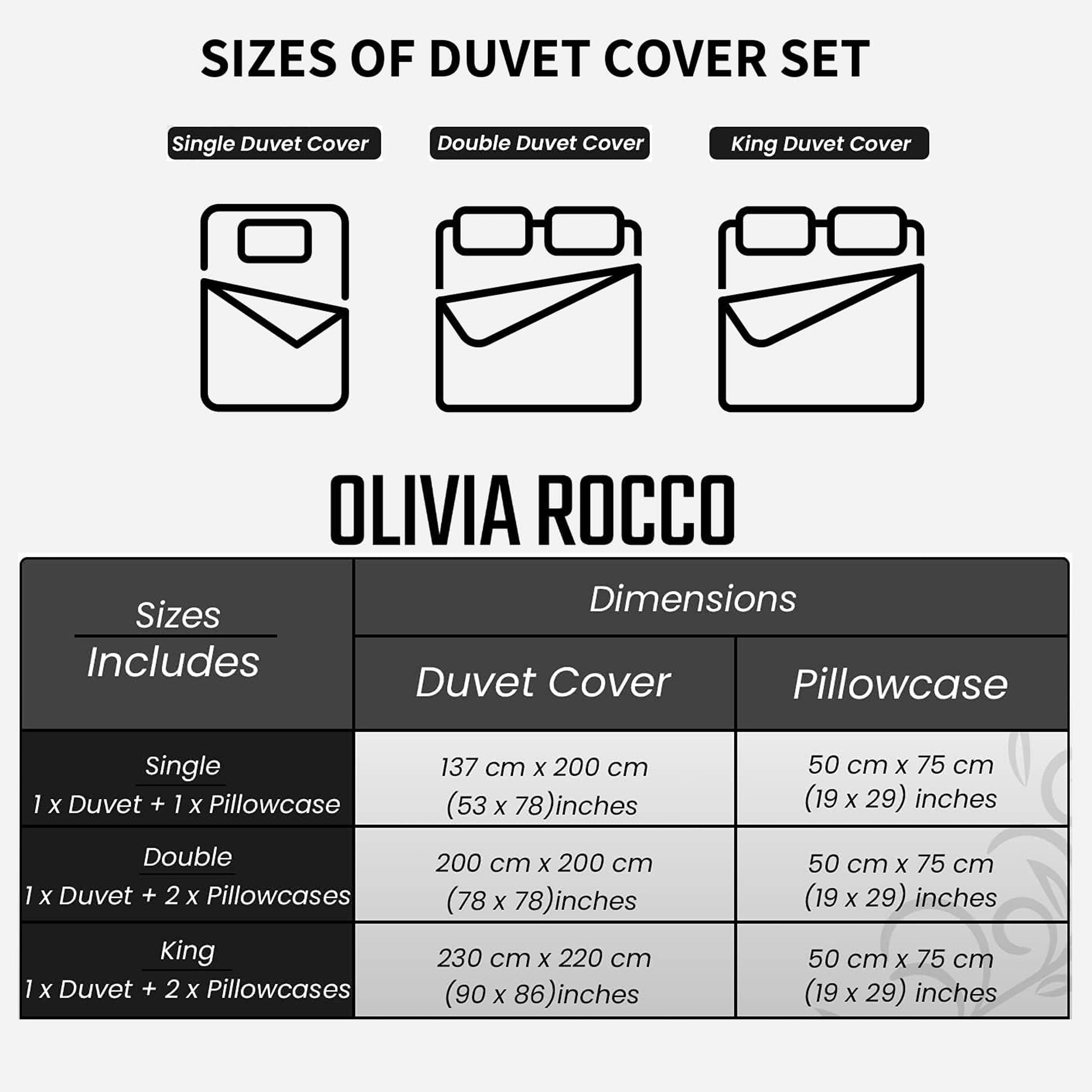 Taxila Duvet Cover Set Easy Care Reversible Cotton Mix Super Soft for Everyday Luxury Hotel-Style