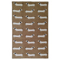 OLIVIA ROCCO Animal Print Sausage Dog Non-Slip Rug Eco-Friendly Durable Floor Rug